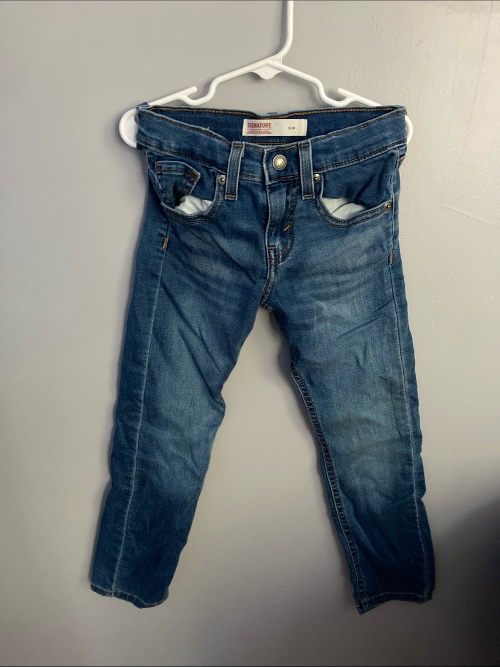 Signature Skinny Jeans in Medium Blue Wash